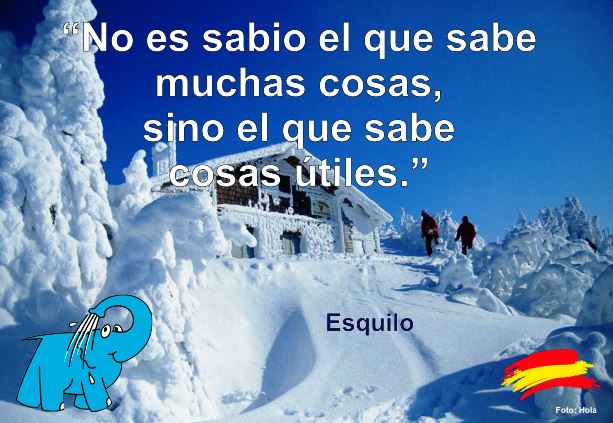 No es sabio el que sabe muchas cosas, sino el que sabe cosas útiles.
